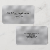 Berufliche Stilschrift Trendy Gray Visitenkarte (Vorne/Hinten)