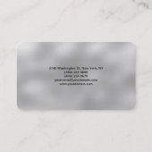 Berufliche Stilschrift Trendy Gray Visitenkarte (Rückseite)