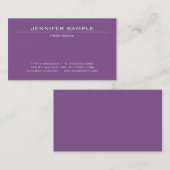 Berufliche Stilvolle Minimalistische Schlicht Mode Visitenkarte (Vorne/Hinten)