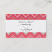 Berufliche stilvolle Mode-Geschäfts-Karten Visitenkarte (Rückseite)