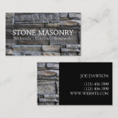 Berufliche Stone Mauerwerk Business Card Design Visitenkarte (Vorne/Hinten)