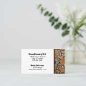 Berufliche Stonemason Rustikale Rock Border Visitenkarte (Stehend Vorderseite)