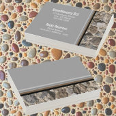 Berufliche Stonemason Rustikale Rock Border Visitenkarte