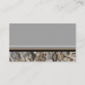 Berufliche Stonemason Rustikale Rock Border Visitenkarte (Rückseite)