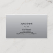 Berufliche Stoppuhr-Silber-Geschäfts-Karte Visitenkarte (Rückseite)