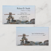 berufliche Strandsteinkunst Visitenkarte (Vorne/Hinten)