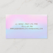 Berufliche Streifen aus Gold Visitenkarte (Rückseite)