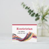 Berufliche Stromüberwachung Visitenkarte (Stehend Vorderseite)