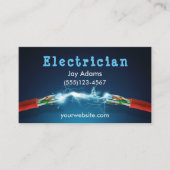 Berufliche Stromüberwachung Visitenkarte (Vorderseite)