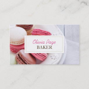Berufliche Süßigkeiten Bäckerei Business Card Visitenkarte