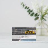 Berufliche Taxifahrerkarte Visitenkarte (Stehend Vorderseite)