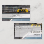Berufliche Taxifahrerkarte Visitenkarte (Vorne/Hinten)