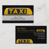 Berufliche Taxifahrerkarte Visitenkarte (Vorne/Hinten)