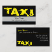 Berufliche Taxifahrerkarte Visitenkarte (Vorne/Hinten)