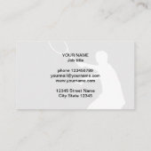 Berufliche Tennis-Trainergeschäftskartenschablone Visitenkarte (Rückseite)