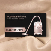Berufliche Teppichreinigung Rose Gold Glitzer Visitenkarte