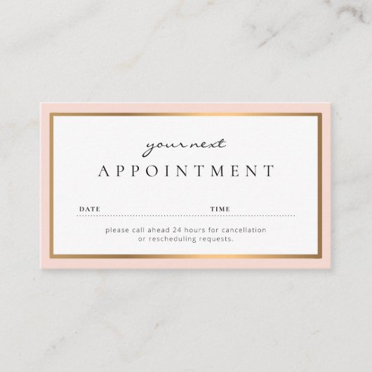 berufliche Terminkarte Visitenkarte (Vorderseite)