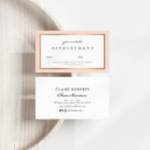 berufliche Terminkarte Visitenkarte