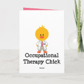 Berufliche Therapie Kick Grußkarte Karte (Rückseite)