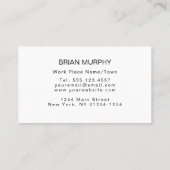 Berufliche "Thin Green Line American Flag" Visitenkarte (Rückseite)