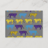 Berufliche Tigers-Karte Visitenkarte (Rückseite)