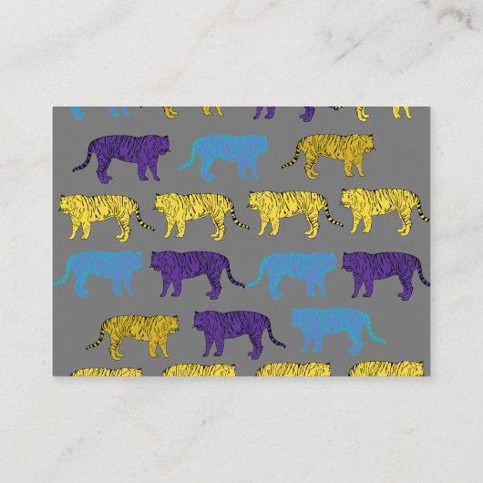 Berufliche Tigers-Karte Visitenkarte (Rückseite)