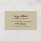 Berufliche Tools Bau Carpentry Handyman Visitenkarte (Rückseite)