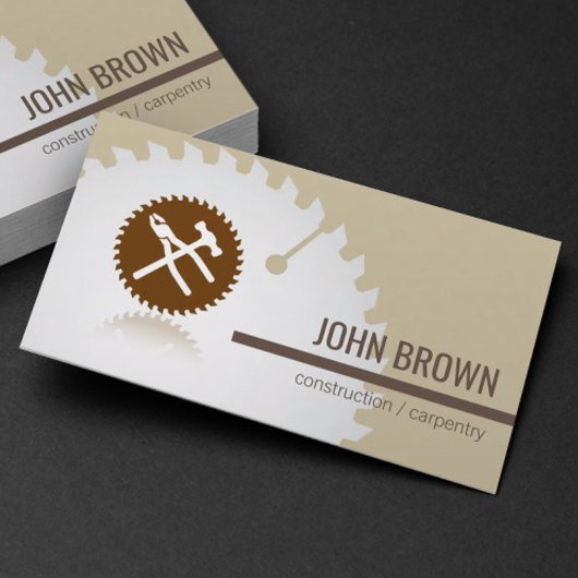 Berufliche Tools Bau Carpentry Handyman Visitenkarte