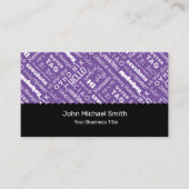 Berufliche Translator Business Card Visitenkarte (Vorderseite)