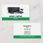 Berufliche Transportkastenfirma Visitenkarte (Vorne/Hinten)