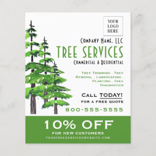 Berufliche Tree-Services für Ihre Logos Flyer