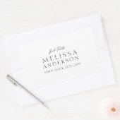 Berufliche Typografie Rechteckiger Aufkleber (Umschlag)