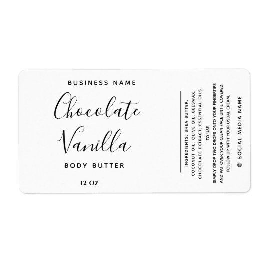 Berufliche Typografie Schwarz-weißes Produkt (Vorne)