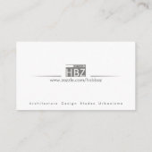 BERUFLICHE u. MODERNE Geschäfts-Karten-Schablone Visitenkarte (Rückseite)