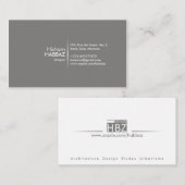 BERUFLICHE u. MODERNE Geschäfts-Karten-Schablone Visitenkarte (Vorne/Hinten)