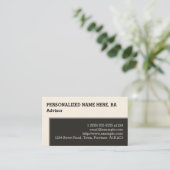 Berufliche und einfache Visitenkarte (Stehend Vorderseite)