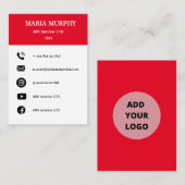 Berufliche und einfache Vorlage für Visitenkarten  Visitenkarte (Vorne/Hinten)