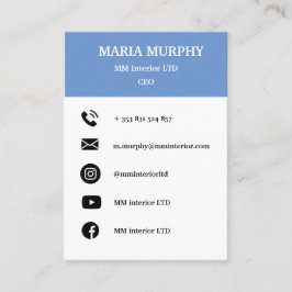 Berufliche und einfache Vorlage für Visitenkarten Visitenkarte