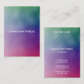 Berufliche und farbenfrohe Vorlage Elegante Modern Visitenkarte (Vorne/Hinten)