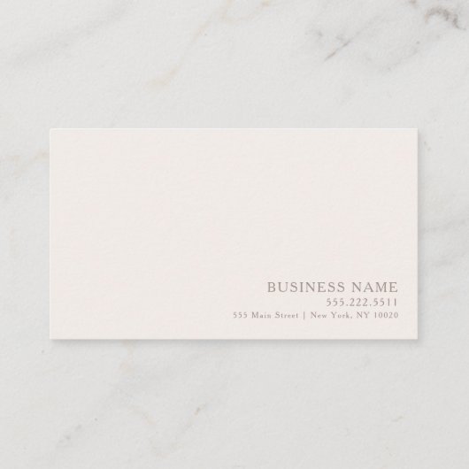 Berufliche und minimale Terminkarte Visitenkarte (Rückseite)