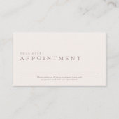 Berufliche und minimale Terminkarte Visitenkarte (Vorderseite)