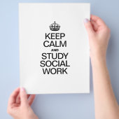 BERUFLICHE UND STUDIERENDE SOZIALE ARBEIT behalten Flyer (Hand)