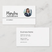 Berufliche UNISEX (FOTO EINFÜGEN) - Visitenkarte (Vorne/Hinten)