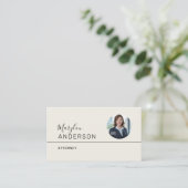 Berufliche UNISEX (FOTO INSERT) - Visitenkarte (Stehend Vorderseite)