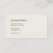 Berufliche UNISEX (FOTO INSERT) - Visitenkarte (Rückseite)