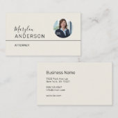 Berufliche UNISEX (FOTO INSERT) - Visitenkarte (Vorne/Hinten)