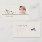 Berufliche UNISEX (FOTO & LOGO INSERT) - Visitenkarte (Vorne/Hinten)