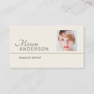 Berufliche UNISEX (FOTO & LOGO INSERT) - Visitenkarte