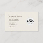 Berufliche UNISEX (FOTO- UND LOGO-INSERT) - Visitenkarte (Rückseite)