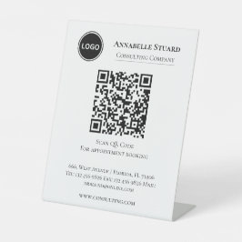 Berufliche Unternehmensernennung Buchung QR-Code Sockelschild